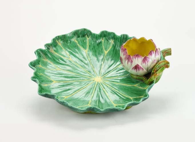 An Extremely Rare Royal Worcester ‘Lily Pad’  Serving (1 of 3)