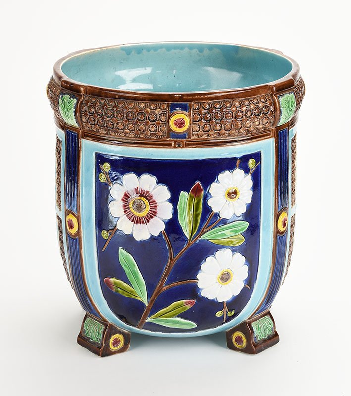 A Rare Wedgwood Majolica ‘Daisy’ Jardiniere c.1875 The (1 of 2)