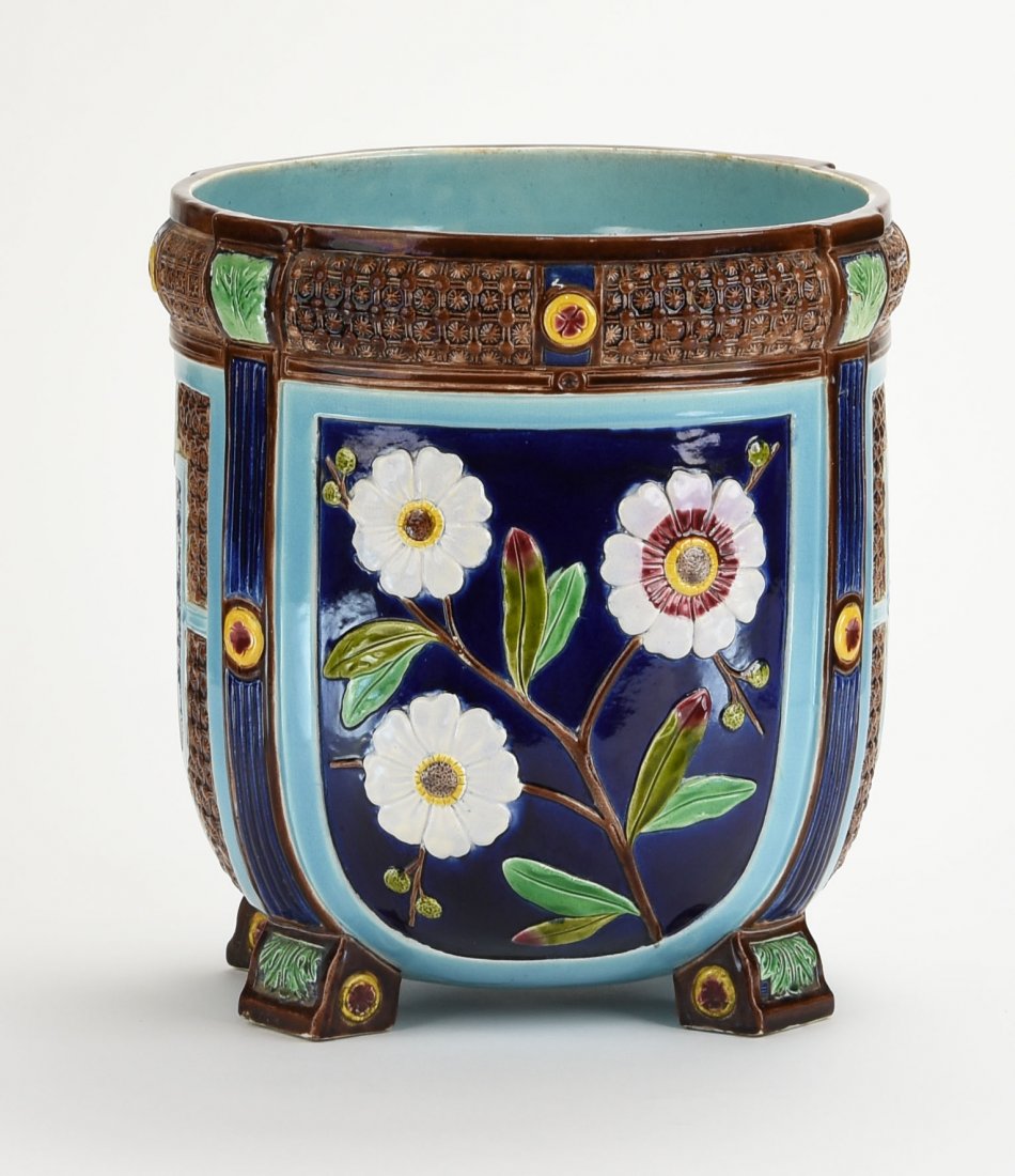 A Rare Wedgwood Majolica ‘Daisy’ Jardiniere c.1875 The (1 of 2)