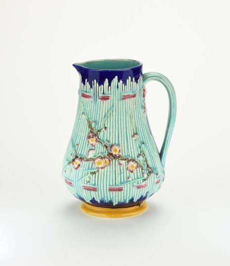 A Rare Wedgwood Majolica ‘Cherry Blossom’ Pitcher (1 of 2)