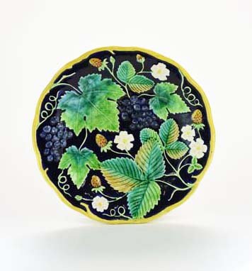 A Very Rare Hugo Lonitz Majolica Plate (1 of 2)