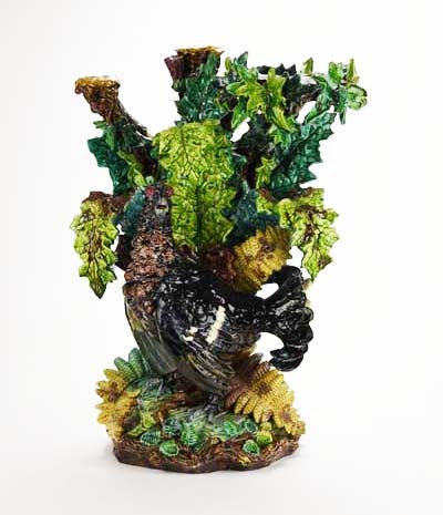 A Magnificent and Rare Hugo Lonitz Turkey Jardiniere (1 of 8)