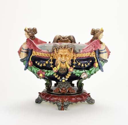 A Rare Hugo Lonitz Majolica Renaissance Revival (1 of 2)