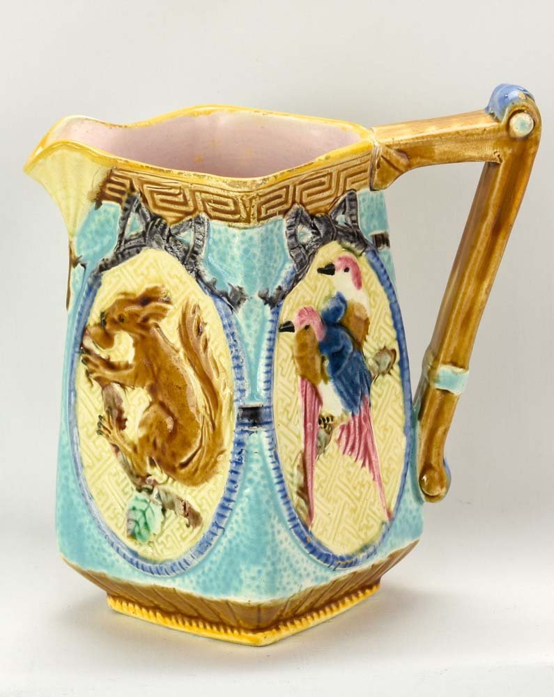 Fielding squirrel and parrot pitcher, 6" (1 of 1)