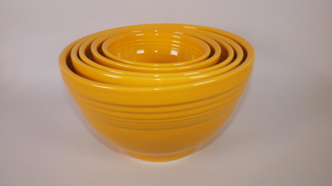 Fiesta Post 86 marigold 5 piece mixing bowl set (1 of 1)