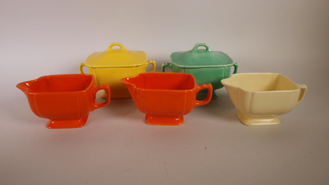 Fiesta Riviera cream & sugar group:  creamer - 2 red, 1 (1 of 1)