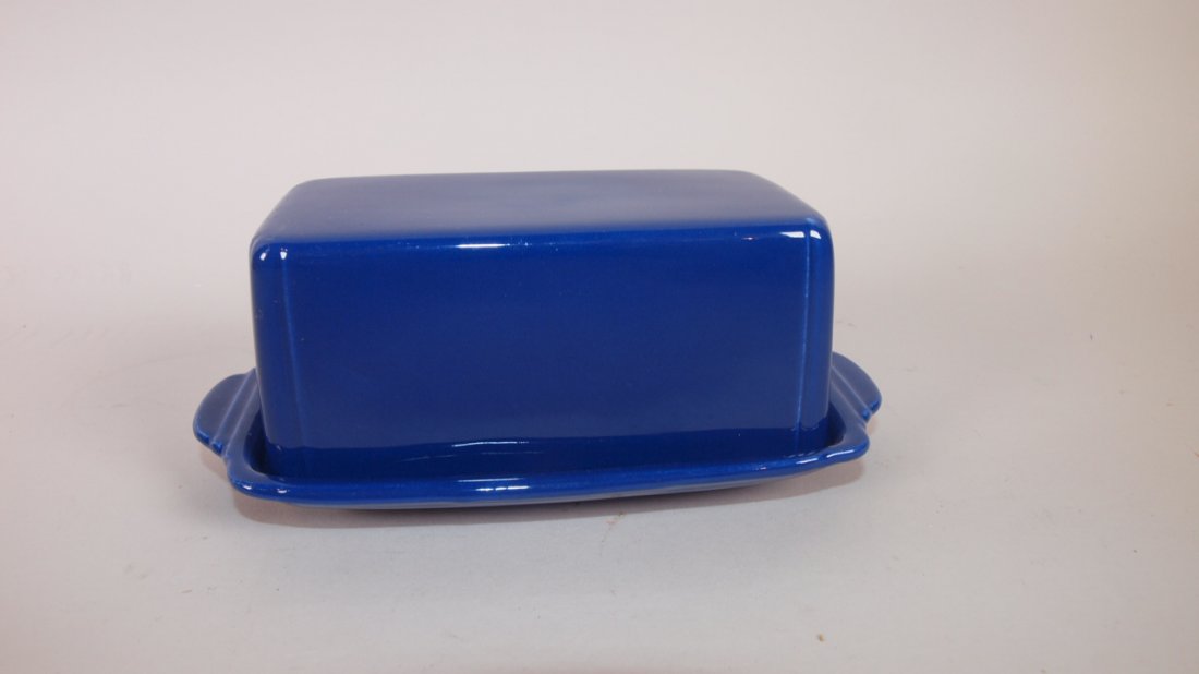 Fiesta Riviera cobalt 1/4 pound butter dish, rare (1 of 1)