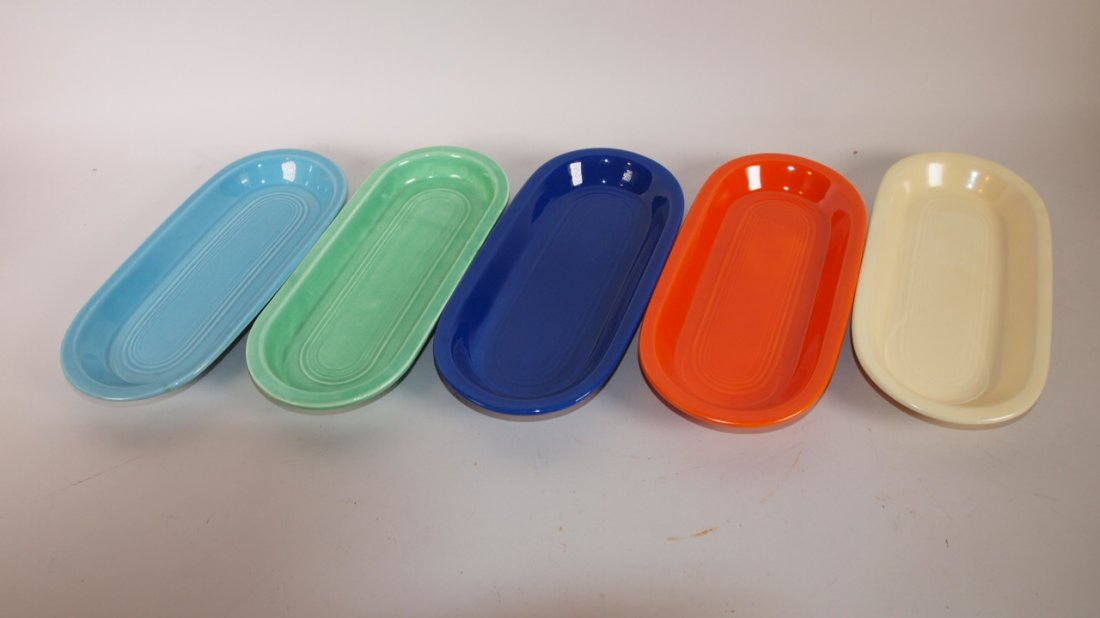 Fiesta utility tray group:  red, cobalt, ivory, (1 of 1)