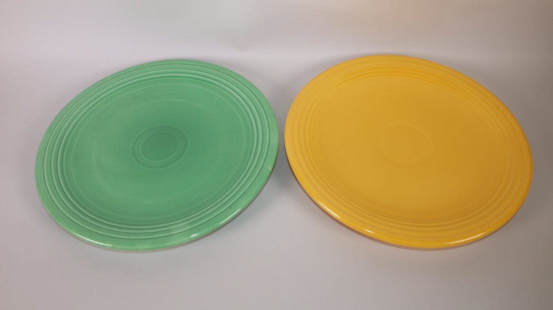 Fiesta 13" chop plate, yellow & green (1 of 1)