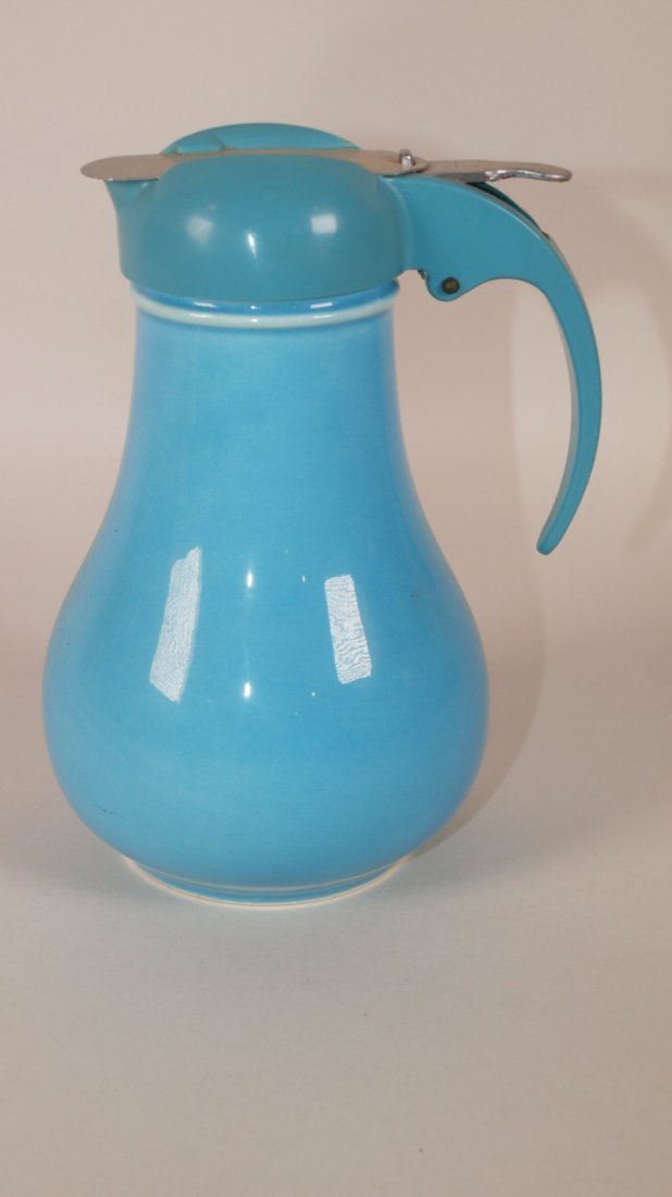 Fiesta syrup pitcher, turquoise (1 of 1)