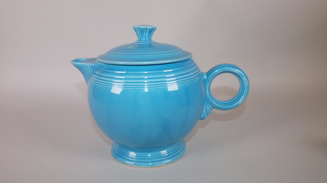 Fiesta large teapot, turquoise (1 of 1)
