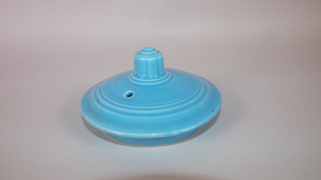 Fiesta medium teapot lid, turquoise (1 of 1)