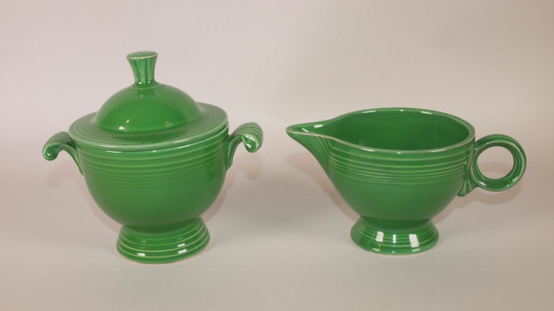 Fiesta cream & sugar, medium green (1 of 1)
