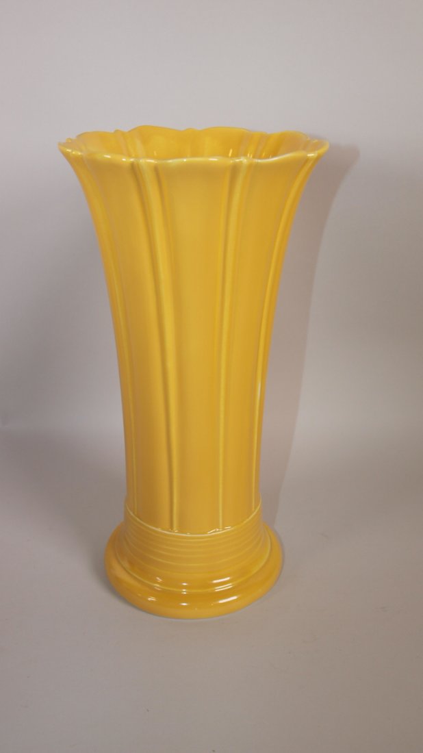 Fiesta 10" flower vase, yellow (1 of 1)