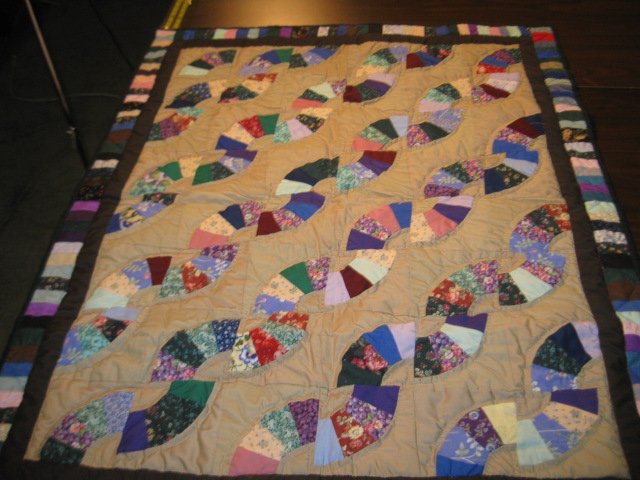 Fan Quilt in Multi Colors is 36x45 (1 of 1)