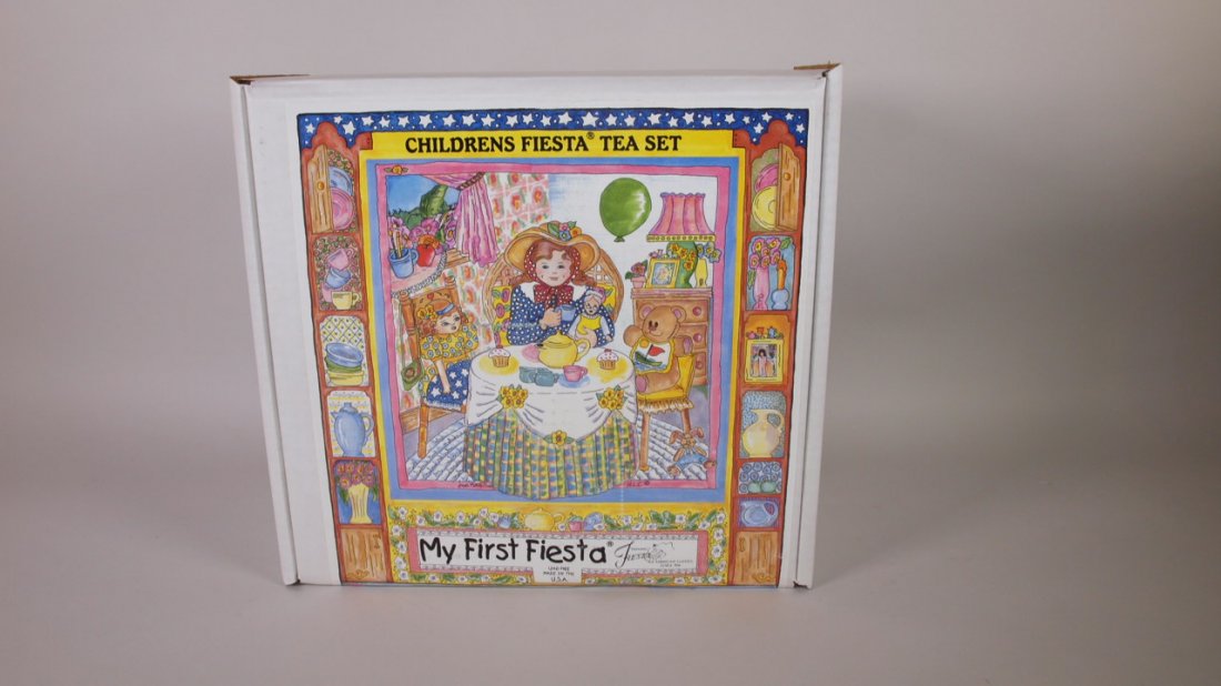 Fiesta Post 86 "My First Fiesta" Child's tea set, NIP: Fiesta Post 86 "My First Fiesta" Child's tea set, NIP