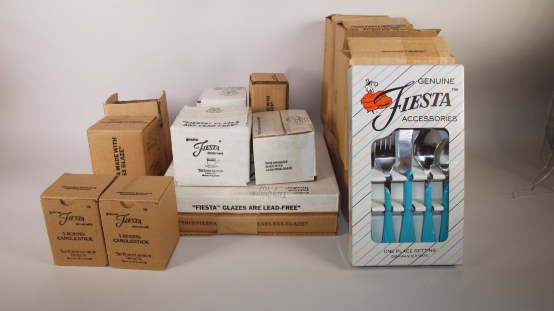 Fiesta Post 86 turquoise lot of 14 NIB items: flatware (1 of 1)