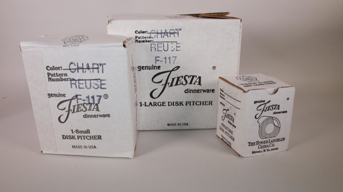 Fiesta Post 86 chartreuse disk pitcher group: mini, (1 of 1)