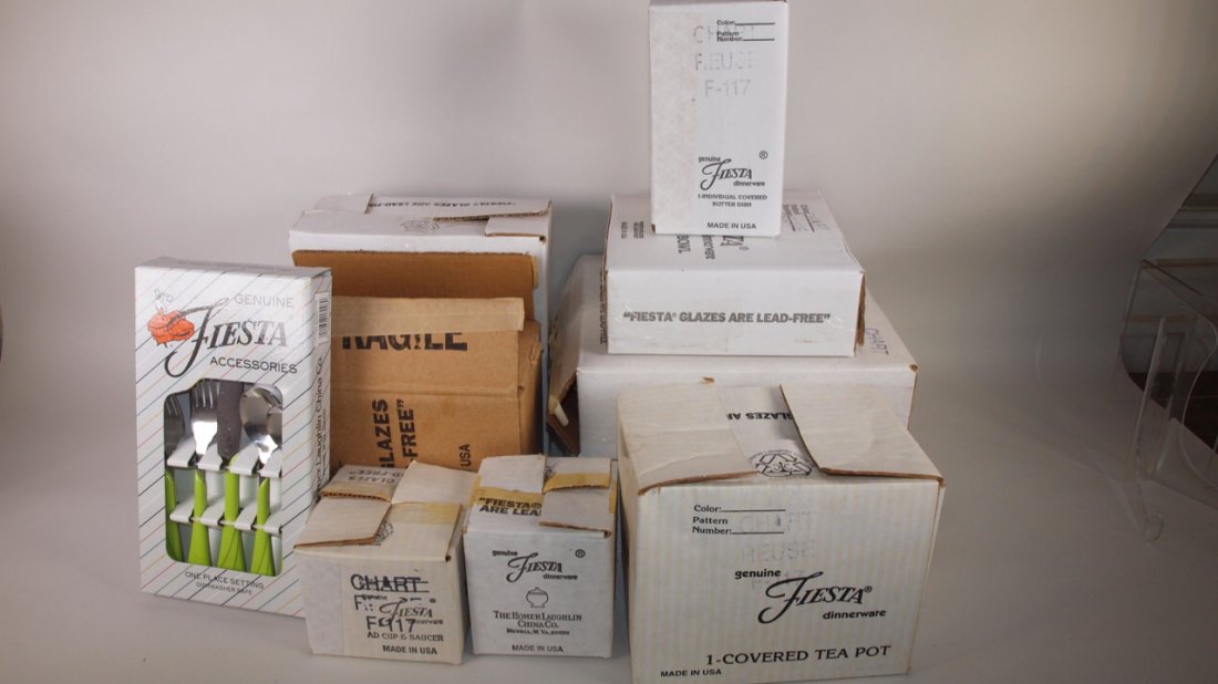 Fiesta Post 86 chartreuse lot of 10 NIB pieces: (1 of 1)