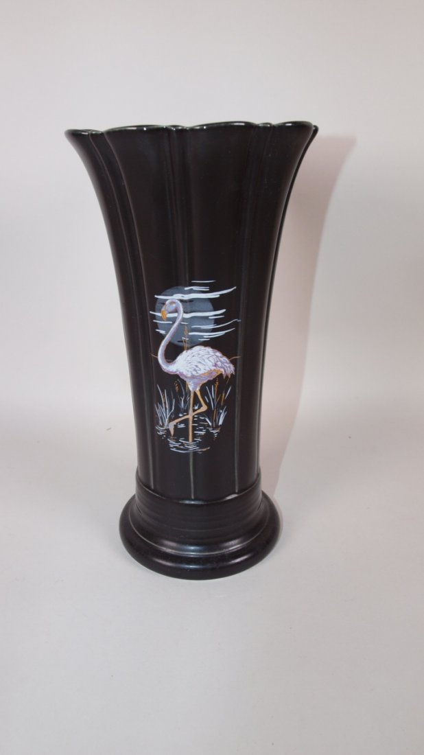 Fiesta Post 86 black "Mon Over Miami" medium vase (1 of 1)