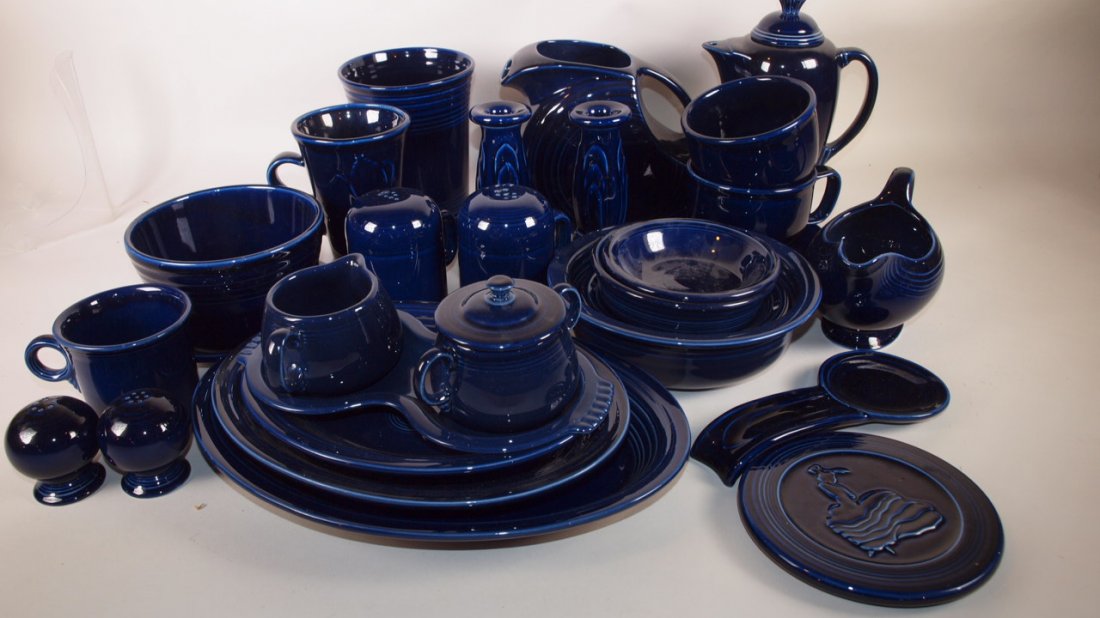 Fiesta Post 86 cobalt lot of 22 assorted pieces (1 of 1)