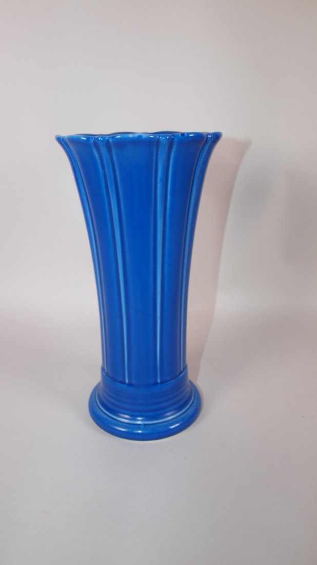 Fiesta Post 86 sapphire medium vase, NIB (1 of 1)