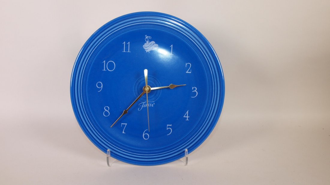Fiesta Post 86 sapphire plate clock, NIB (1 of 1)