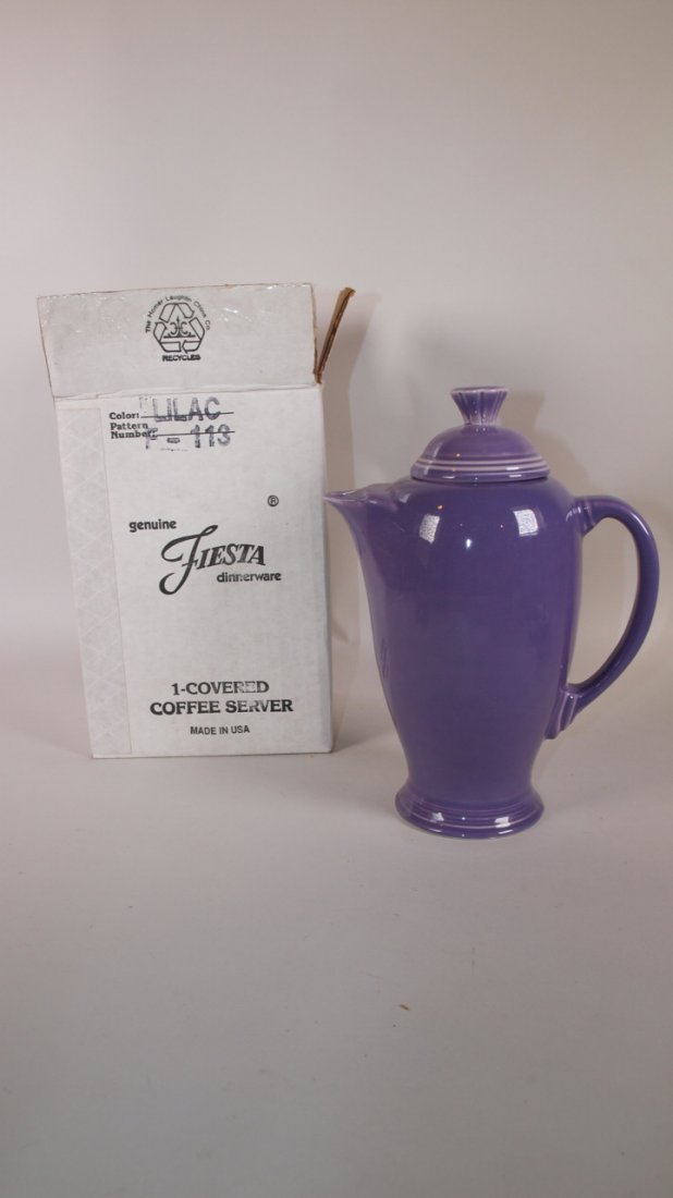 Fiesta Post 86 lilac coffee server, NIB (1 of 1)