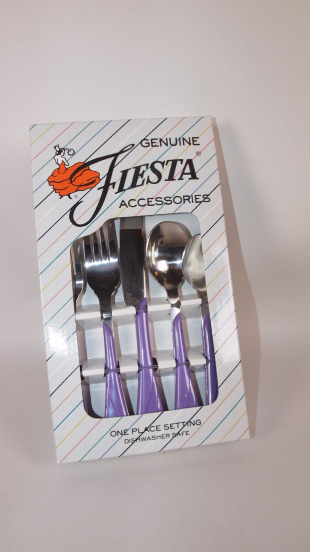 Fiesta Post 86 lilac flatware set, NIB (1 of 1)