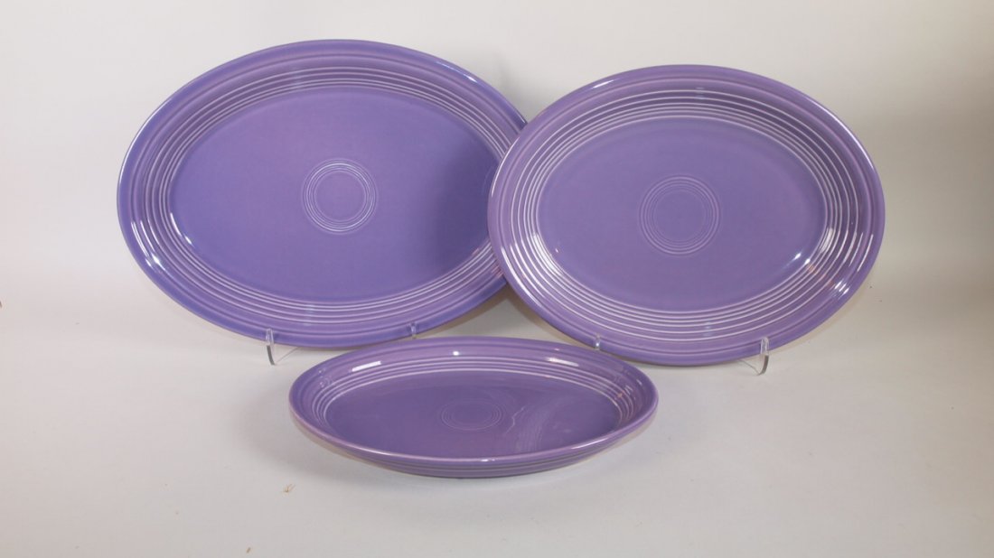 Fiesta Post 86 lilac 3 piece oval platter set (1 of 1)