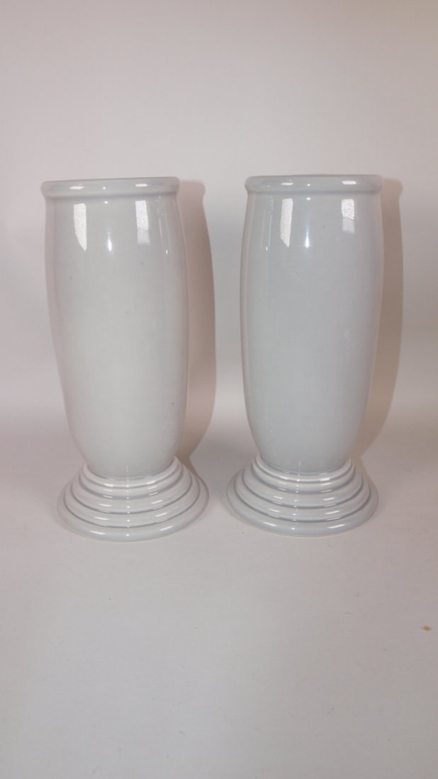 Fiesta Post 86 lot of 2 gray millenium III vases (1 of 1)