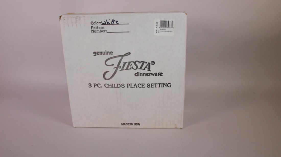 Fiesta Post 86 White childs 3 piece place setting NIB (1 of 1)