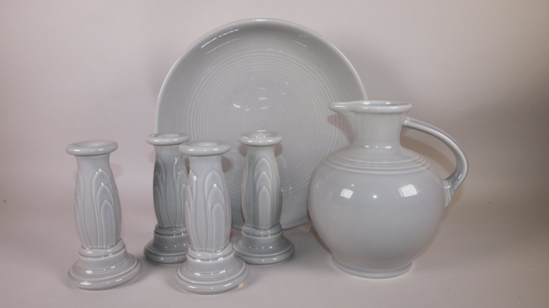 Fiesta Post 86 gray group:  presentation bowl, carafe, (1 of 1)