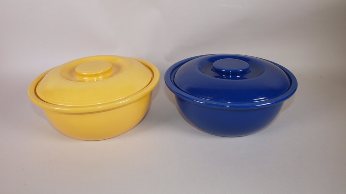 Fiesta Kitchen Kraft cobalt & yellow large casseroles (1 of 1)