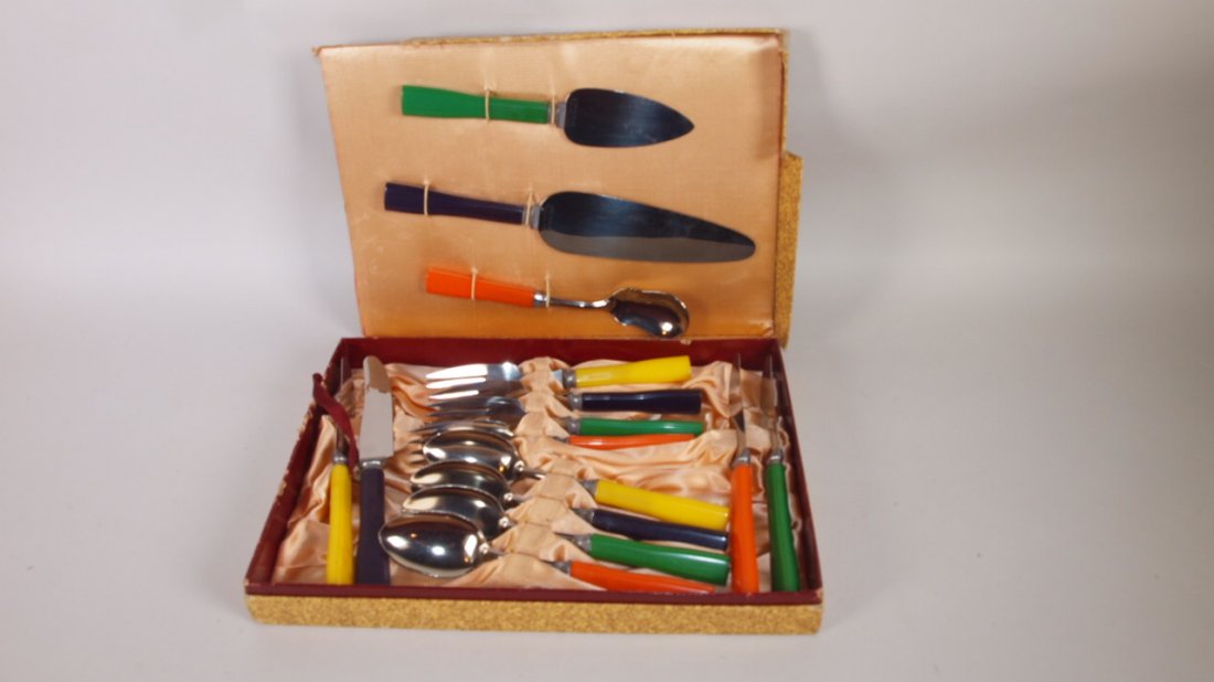 Fiesta go-along "Sta-Brite" bridge lucheon set of (1 of 1)