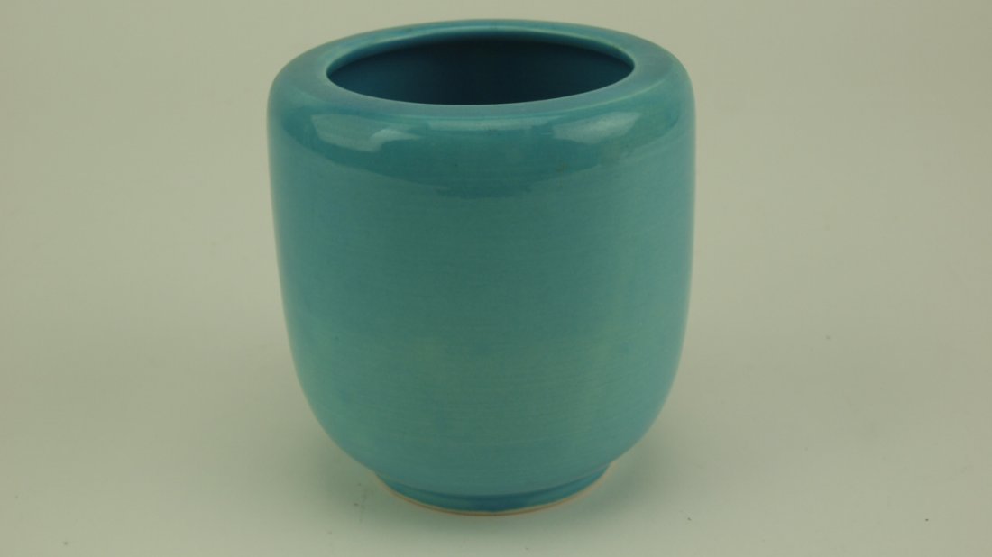 Fiesta turquoise World's Fair vase 4 1/4" (1 of 1)