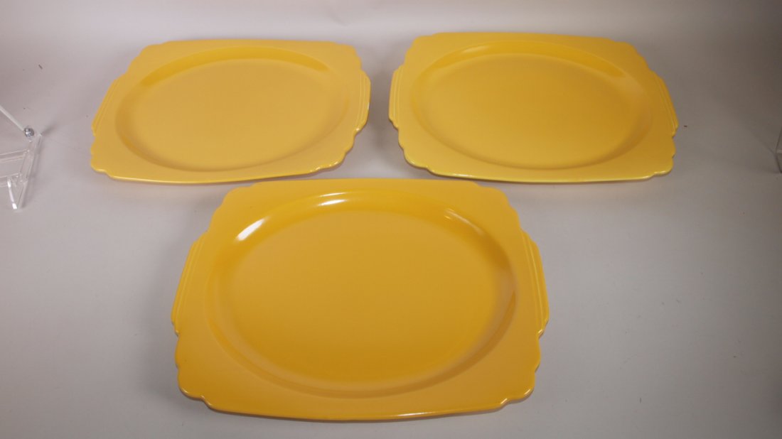 Fiesta Riviera lof of 3 yellow platters (1 of 1)
