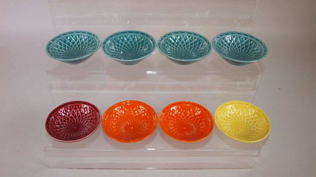 Fiesta Harlequin nut cup group:  4-spruce green, 2-red, (1 of 1)