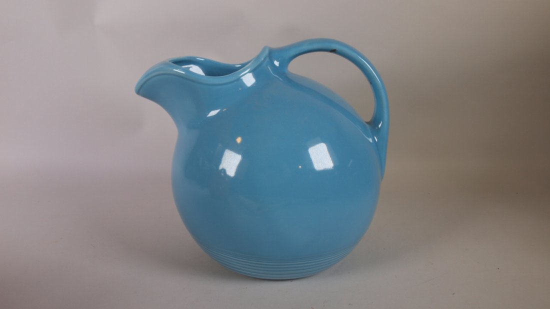 Fiesta Harlequin service water jug, turquoise (1 of 1)