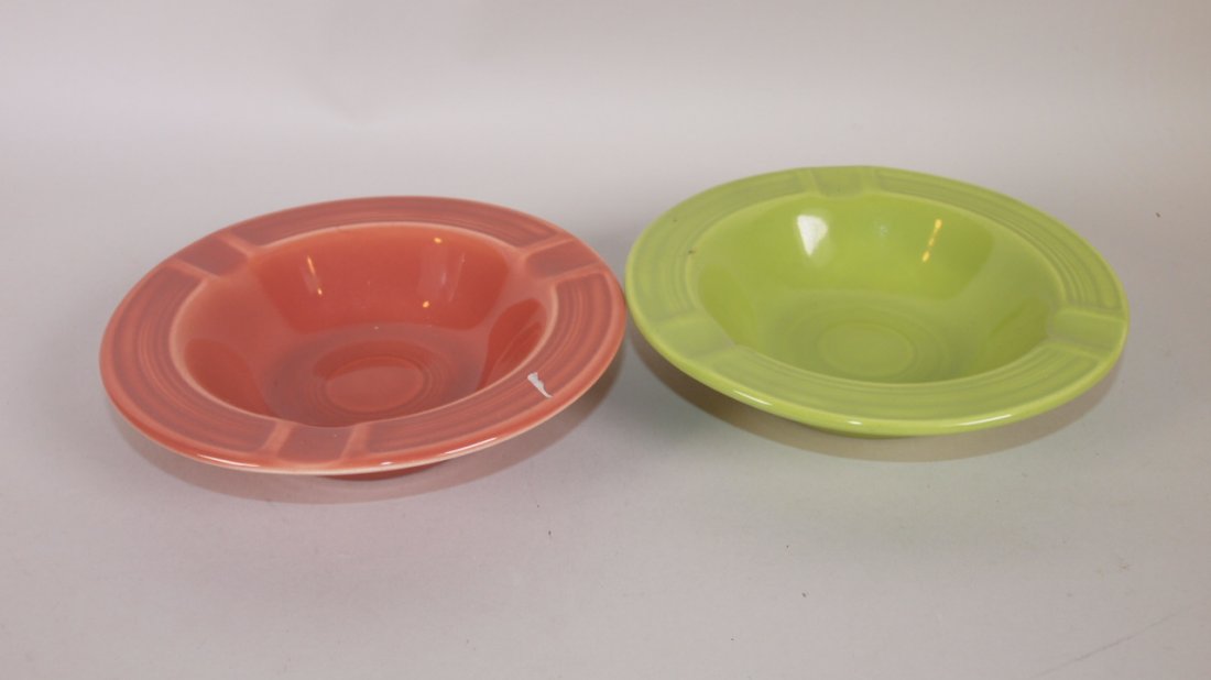 Fiesta ashtray group:  rose & chartreuse (1 of 1)
