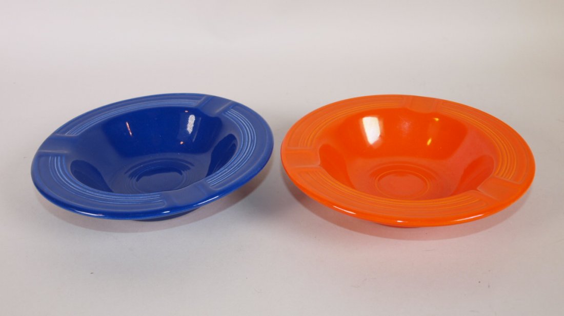 Fiesta ashtray group:  red & cobalt (1 of 1)