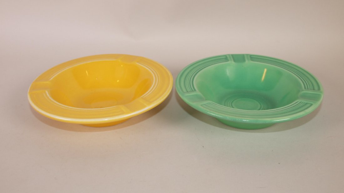 Fiesta ashtray group:  green & yellow (1 of 1)