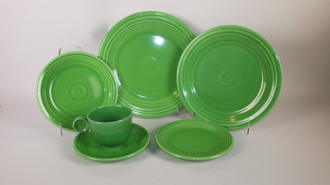 Fiesta 6 piece place setting, medium green:  10", 9", (1 of 1)