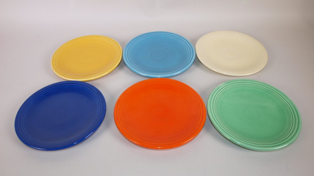 Fiesta 6" plate group:  6 original colors (1 of 1)