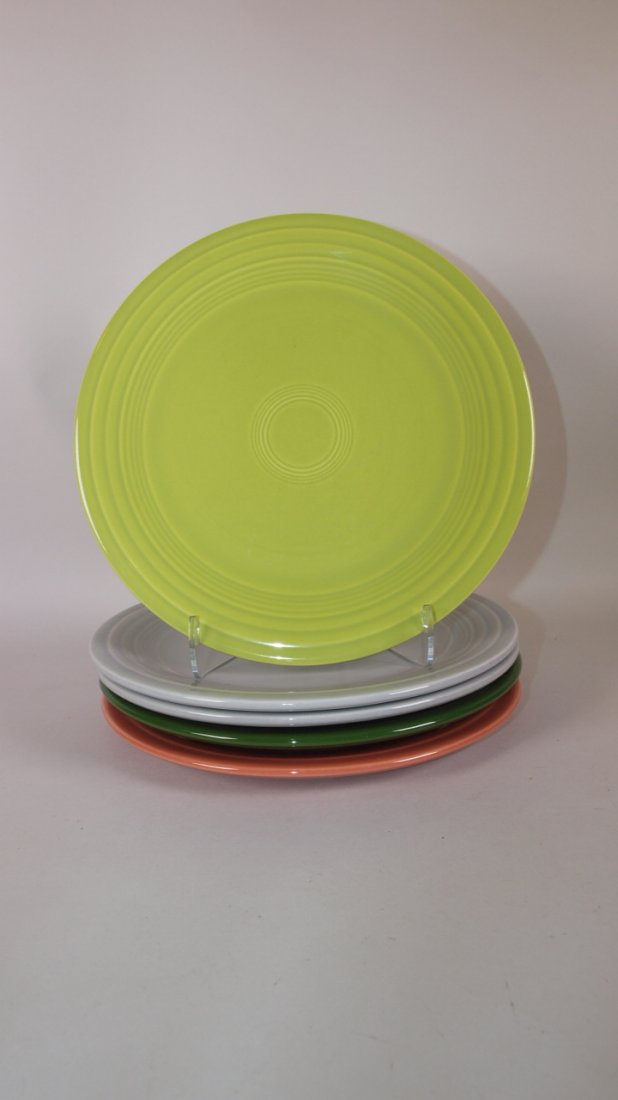 Fiesta 9" plate group:  lot of 5 50's colors (1 of 1)