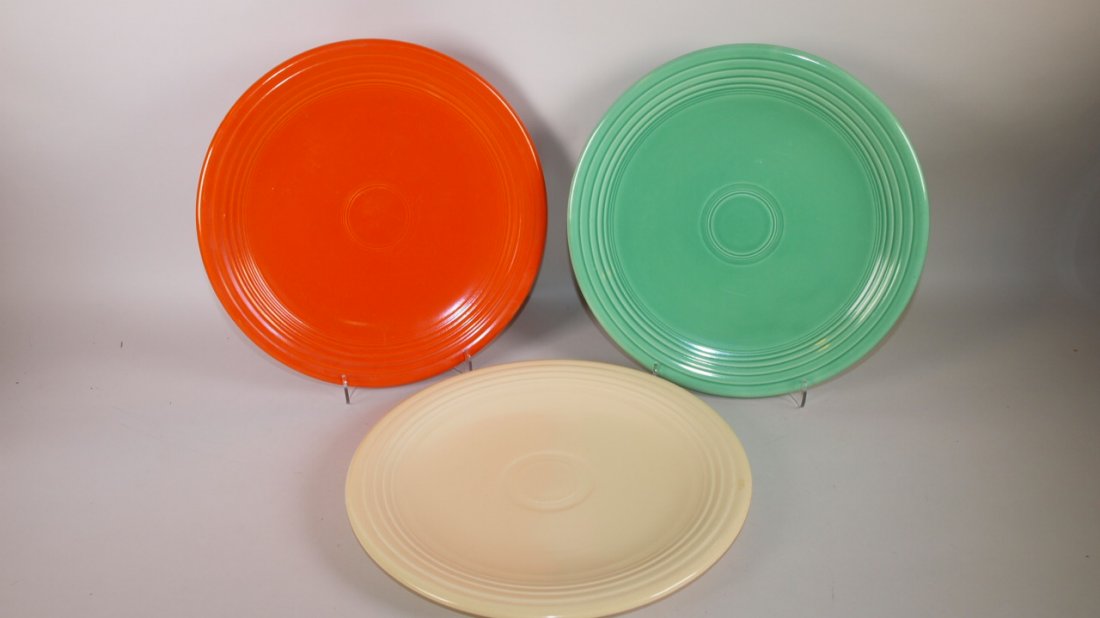 Fiesta 13" chop plate group:  red, green, ivory (1 of 1)