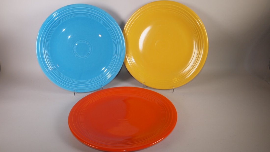 Fiesta 15" chop plate group:  red, turquoise, yellow (1 of 1)