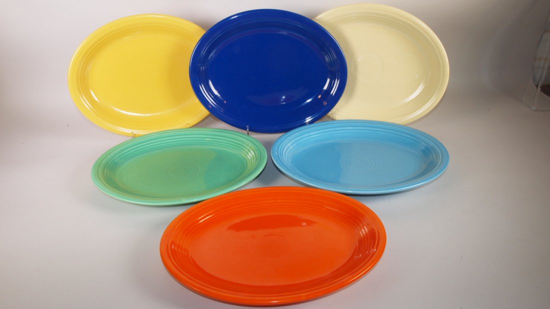 Fiesta platter group:  all 6 original colors (nick to (1 of 1)
