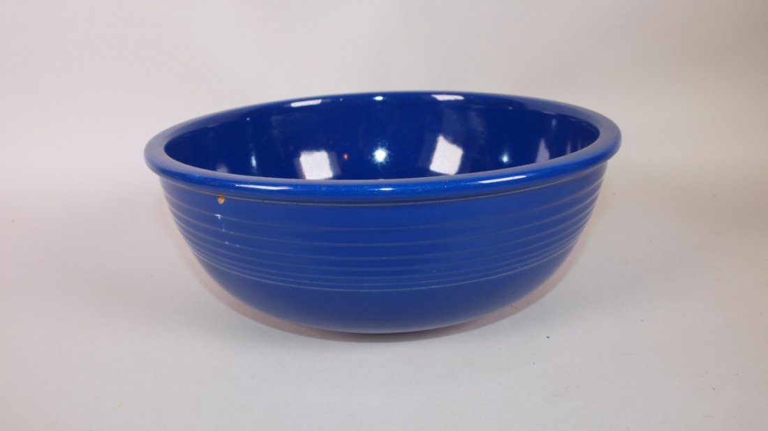 Fiesta RARE cobalt unlisted salad bowl, utensil wear (1 of 1)