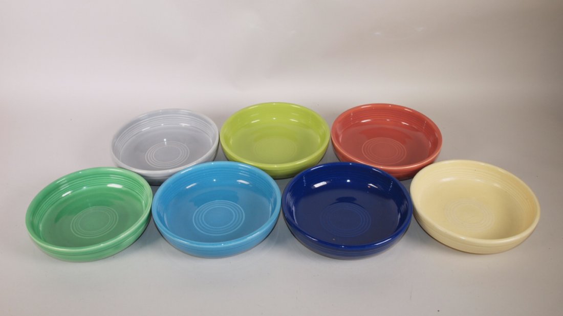 Fiesta 6" dessert bowl group, lot of 7 assorted colors (1 of 1)